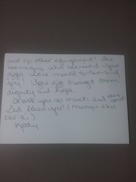 Handwritten letter page 2